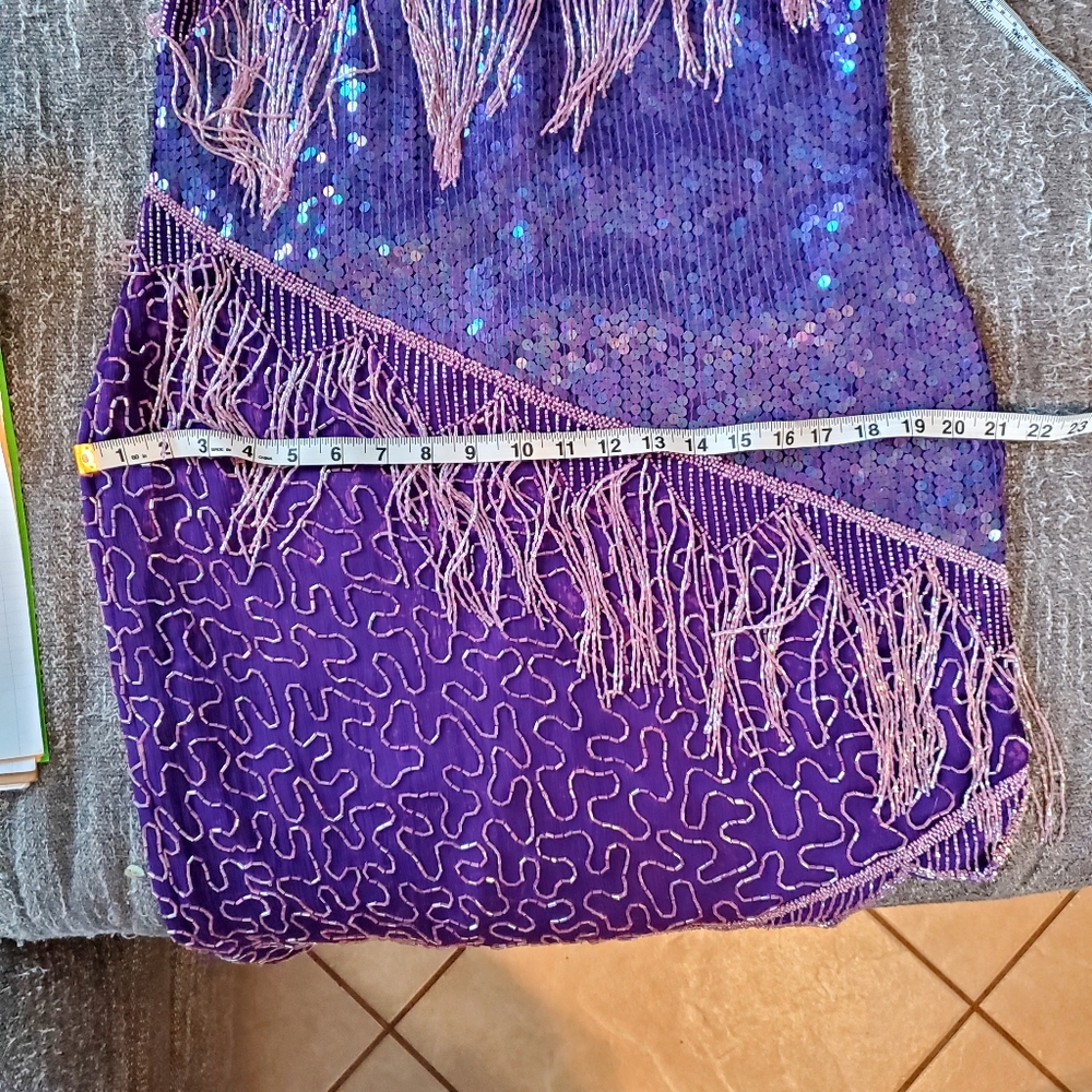 Scala Purple Beaded Dress - Picture 13 of 13